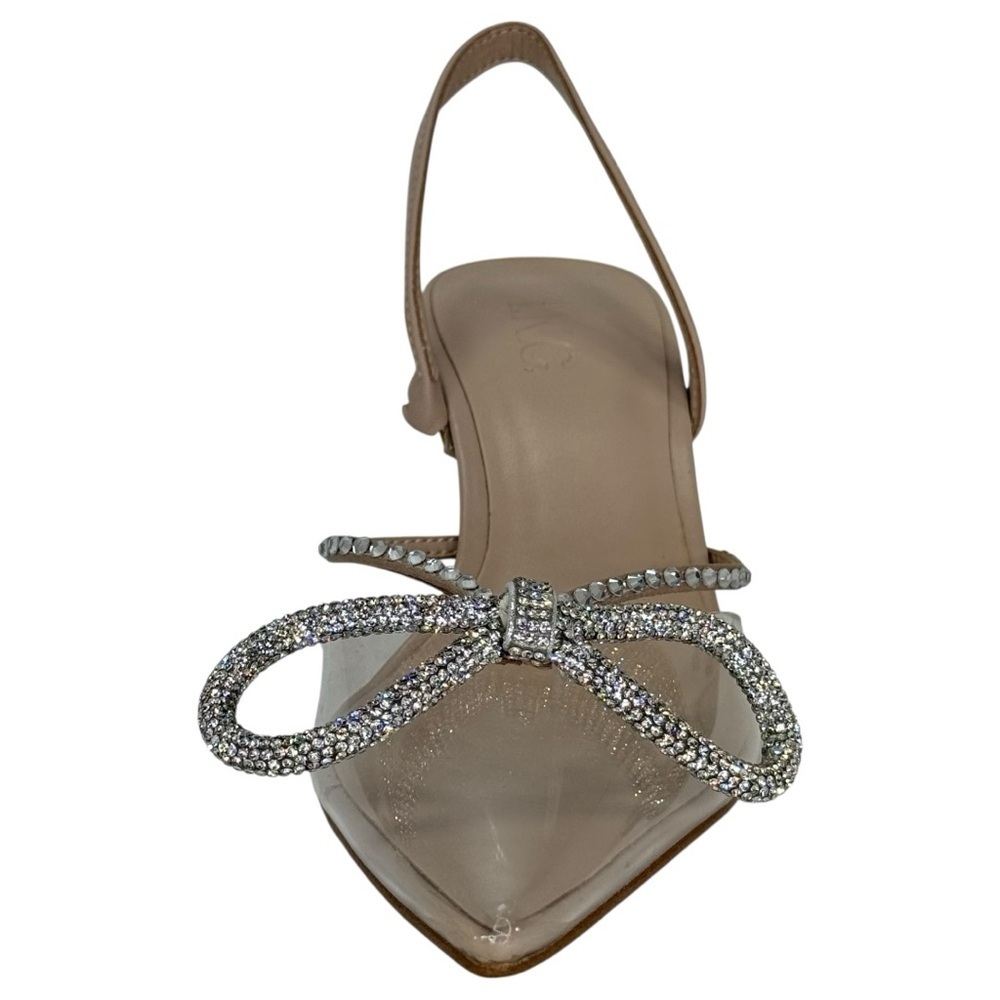 INC Gerley3 Rhinestone Bow Womens Slingback Heels Size 7M - Picture 6 of 12
